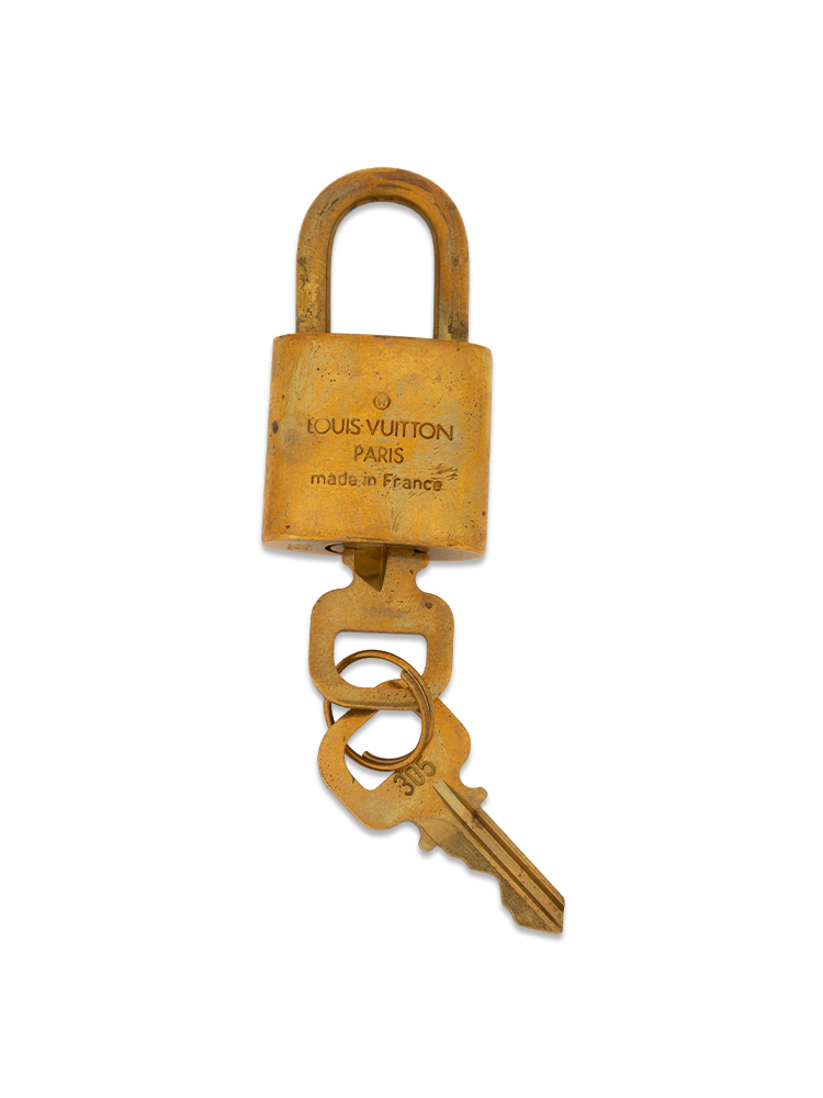 Brass Lock and Key Set Gold #305
