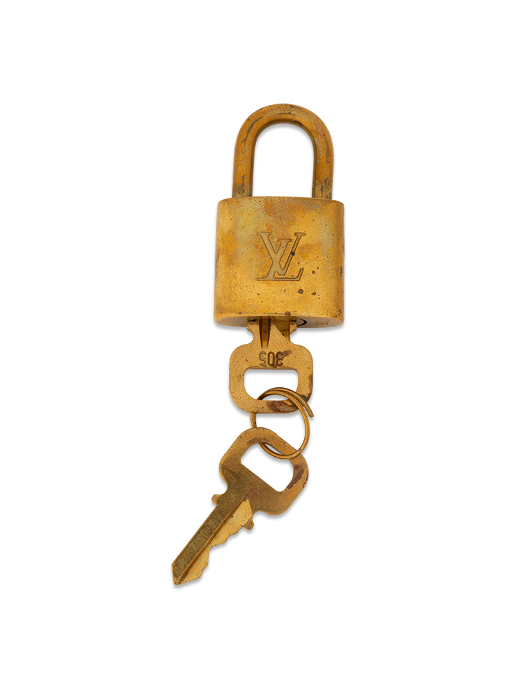 Brass Lock and Key Set Gold #305