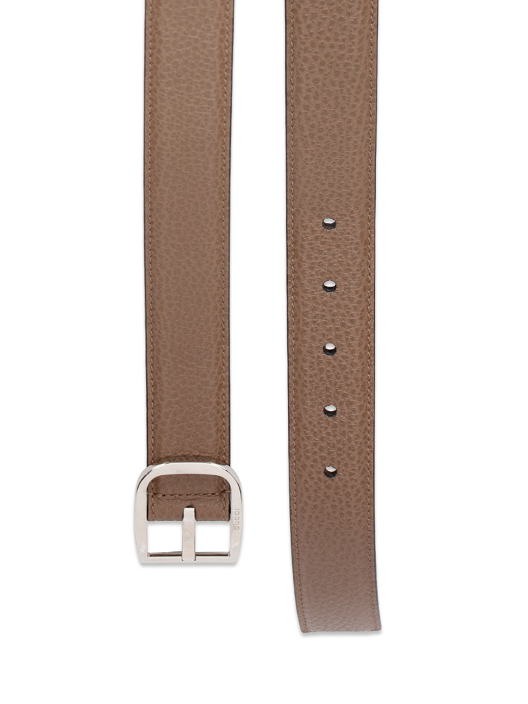 Men Calfskin Signature Belt Brown Sz 95