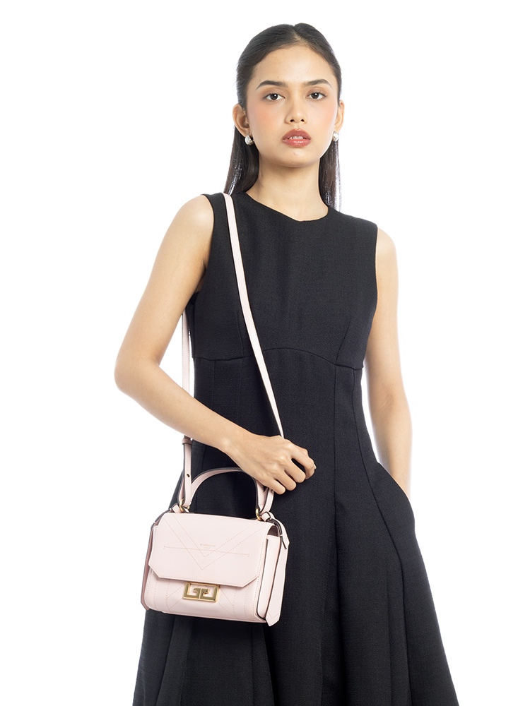 Calfskin Eden Mini Top Handle Pink