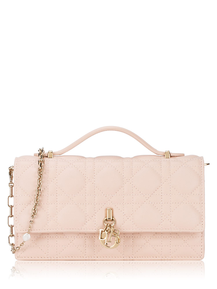 Lambskin Cannage My Dior Mini Shoulder Bag Light Pink