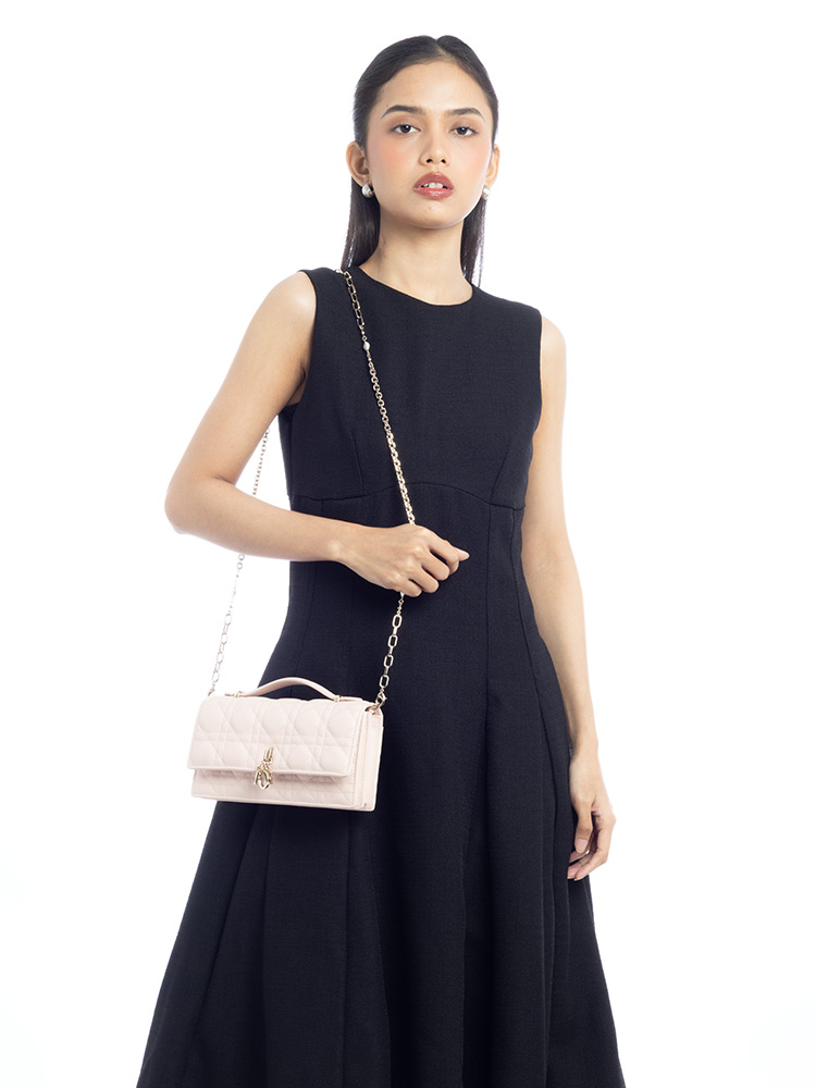 Lambskin Cannage My Dior Mini Shoulder Bag Light Pink