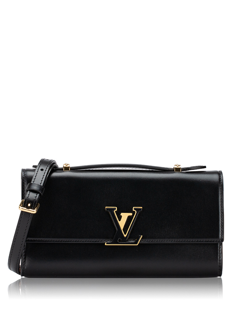 Calfskin Wallet On Chain Capucines Black