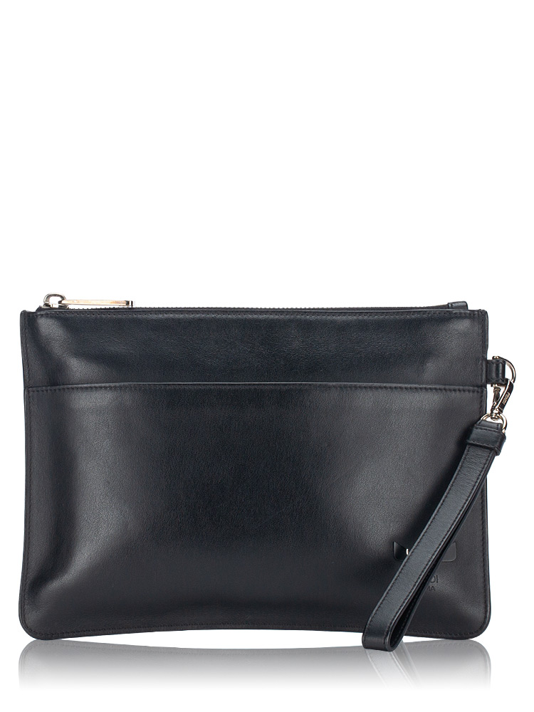 Vitello Mini Monster Eyes Pouch Nero