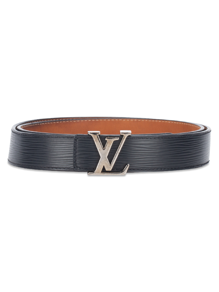 Epi 30mm LV Initiales Belt Noir Sz 95