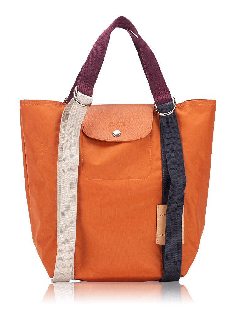 Le Pliage Re-Play Medium Tote Carotte