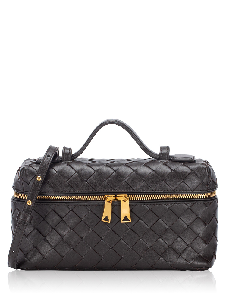 Calfskin Intrecciato Bang Bang Vanity Case Fondant