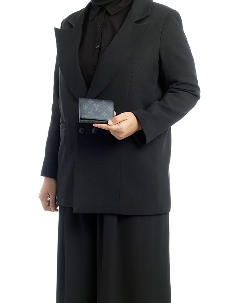 Monogram Eclipse Envelope Business Card Holder