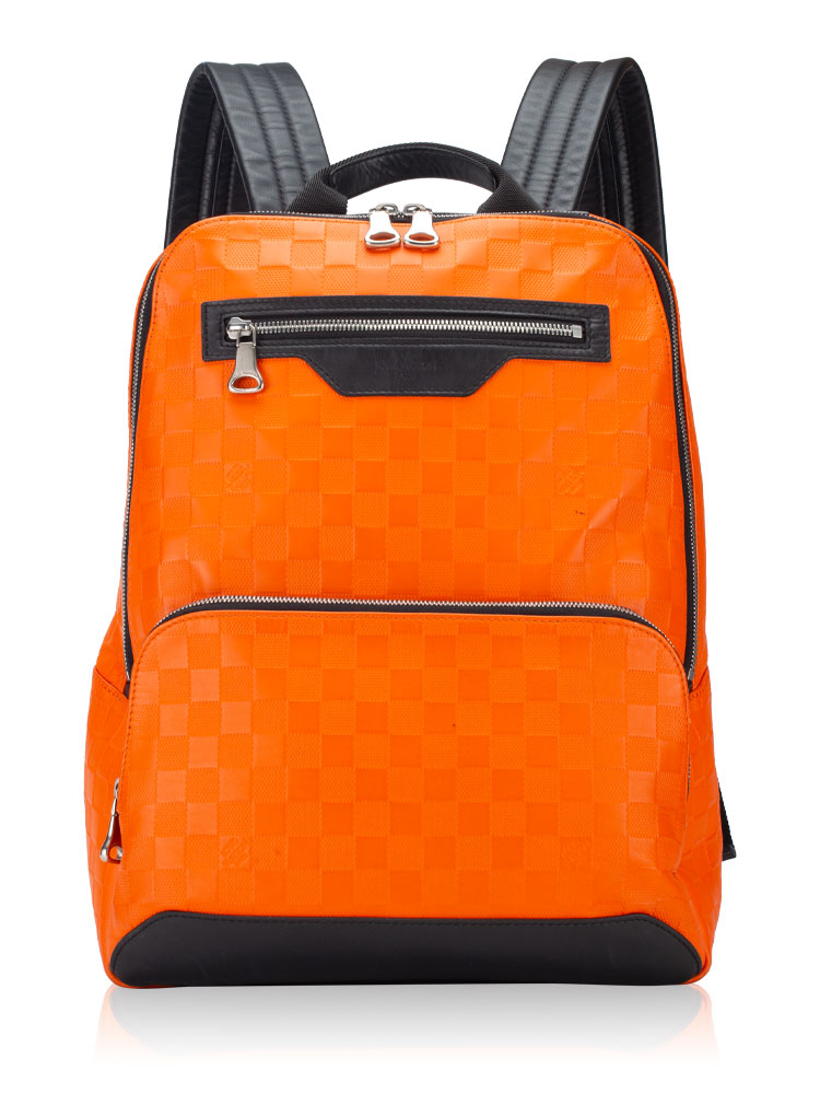 Damier Infini Avenue Backpack Orange
