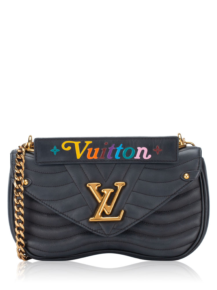Calfskin New Wave Chain MM Noir