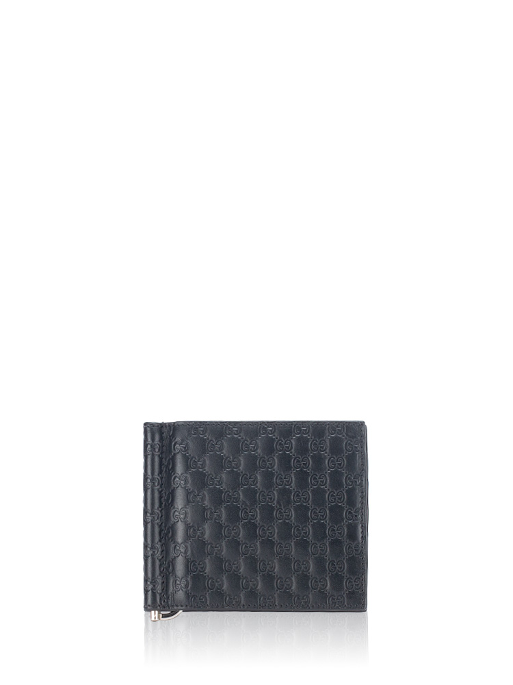 Microguccisima Money Clip Wallet Black