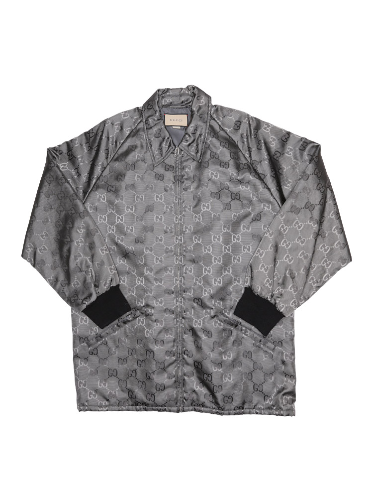 GG Nylon Supreme Off The Grid Blouson Jacket Grey Silver Sz 54