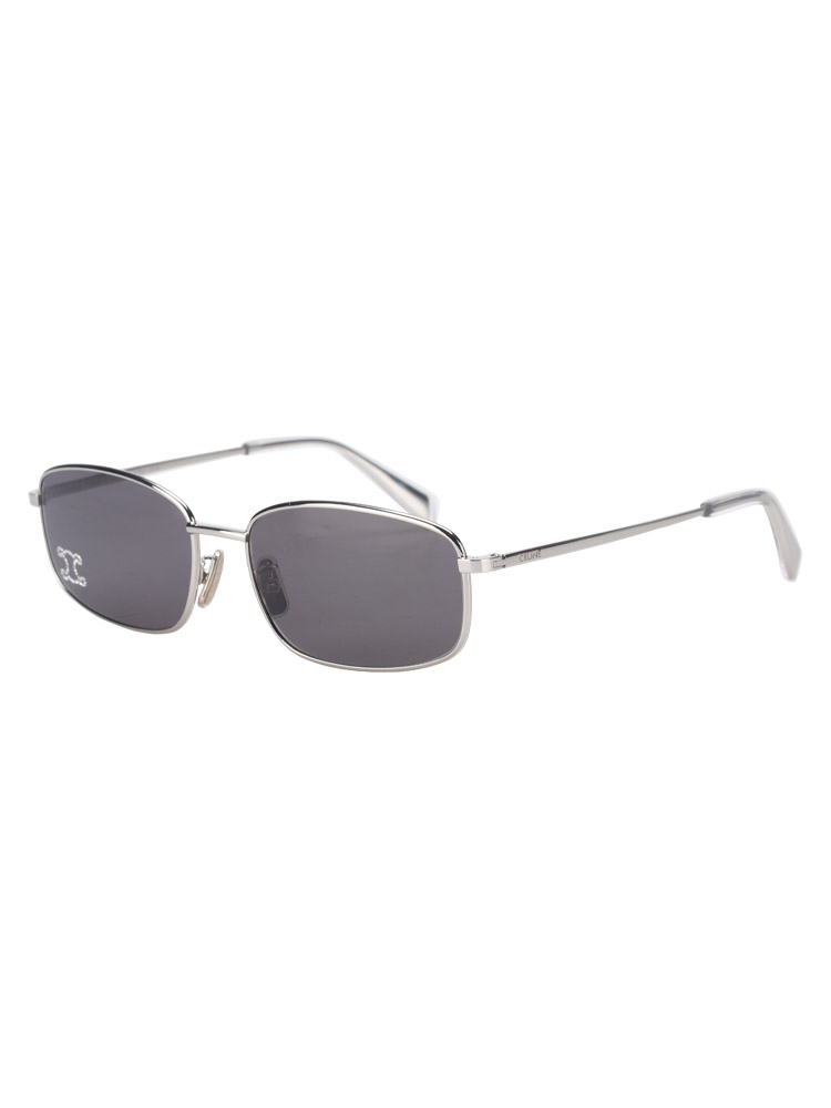 CL40285U Rhinestone Triomphe Sunglasses Shiny Palladium