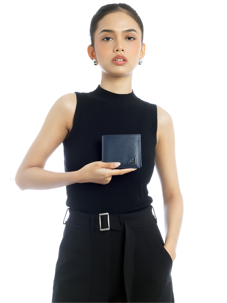 Saffiano Metal Bifold Wallet Baltico