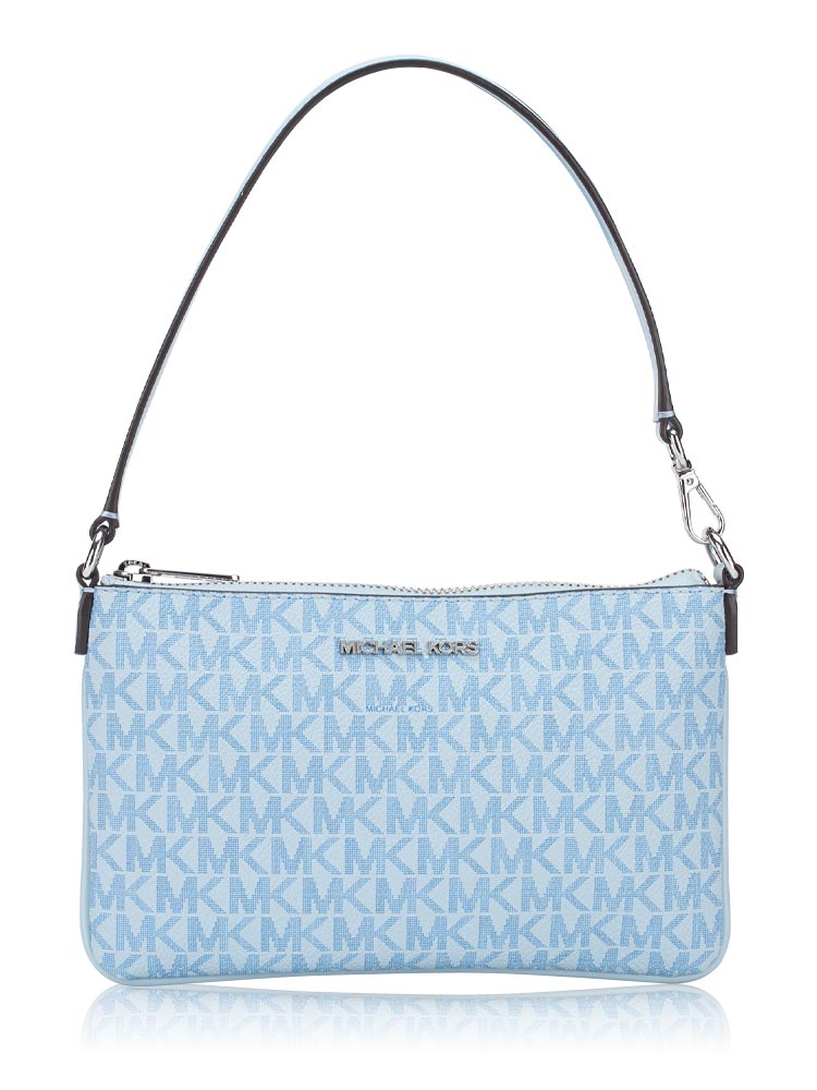 Signature Jet Set Small Convertible Wristlet Pale Ocean