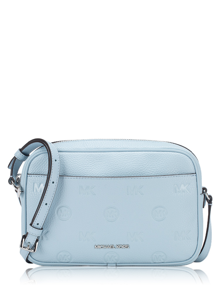 Signature Jet Set Debossed Camera Bag Pale Ocean