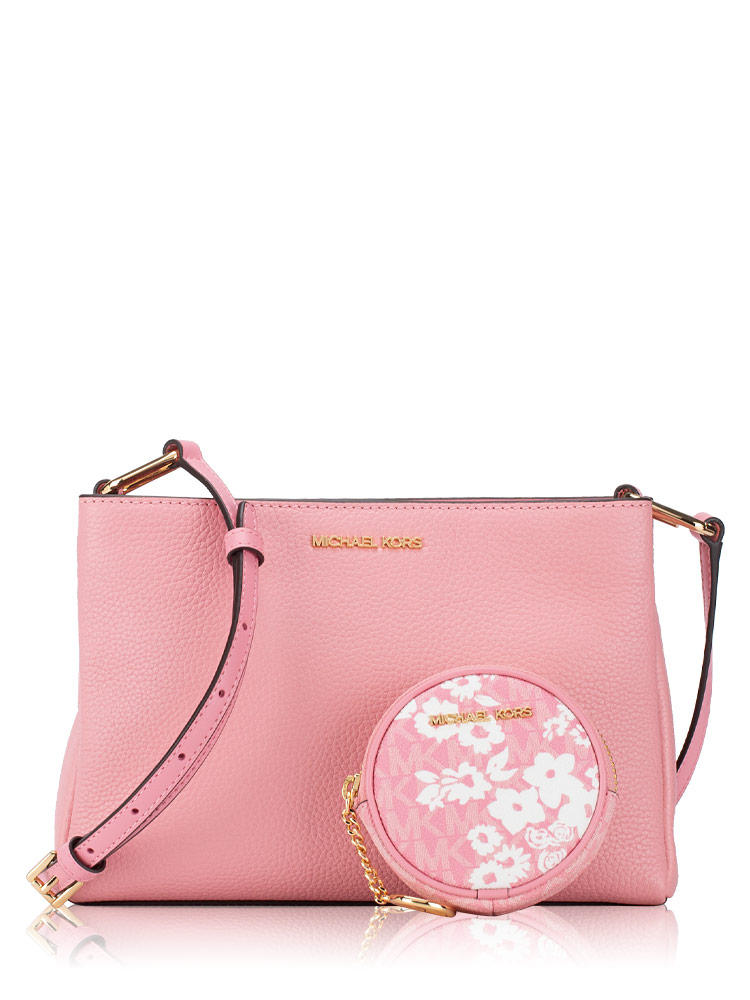 Trisha Triple Compartment Crossbody With Pouch Carnation