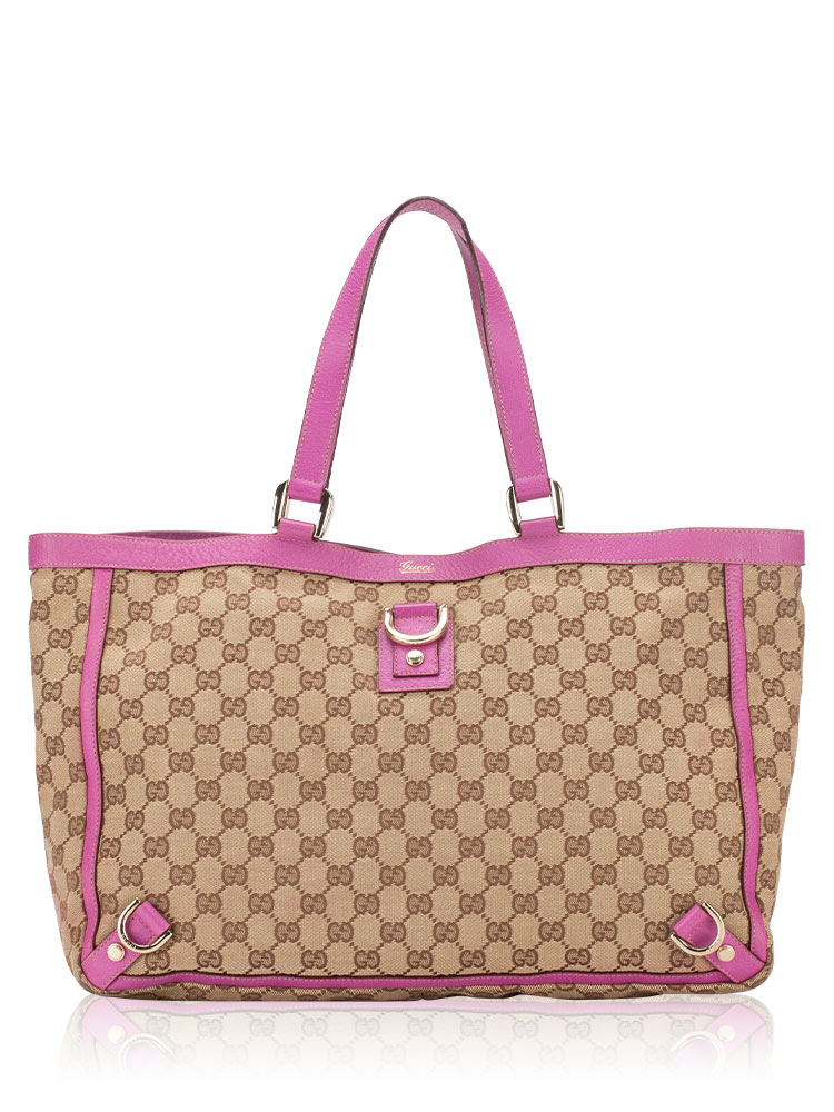 GG Canvas Abbey Large Tote Beige Pink