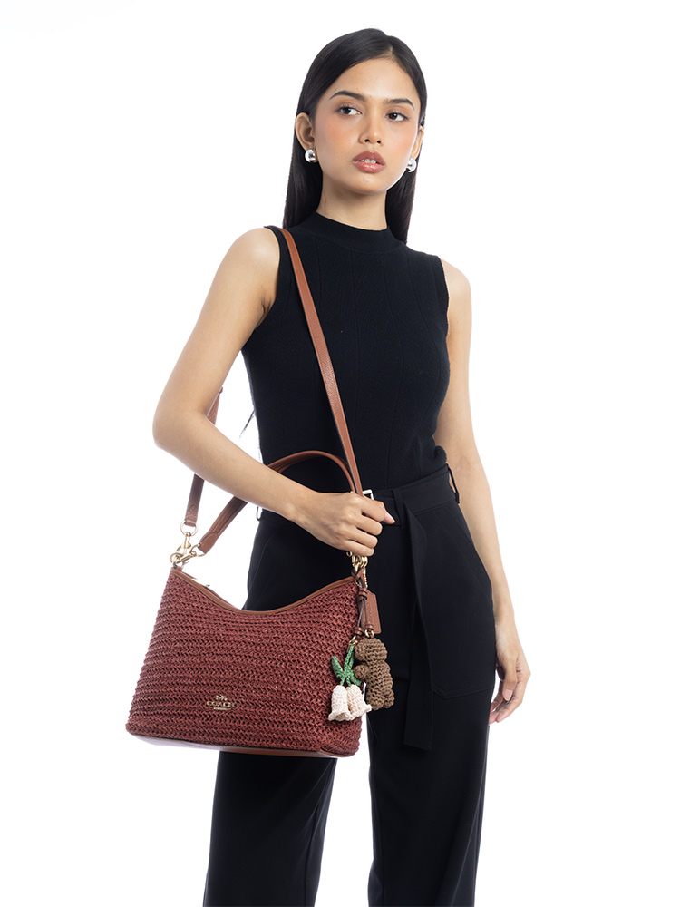 CES23 Laurel With Charms Shoulder Bag Russet
