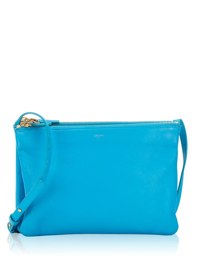 Lambskin Trio Large Crossbody Turquoise