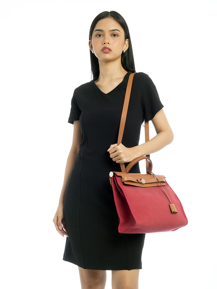 Vache Hunter Toile Herbag Zip 31 PM Ruby