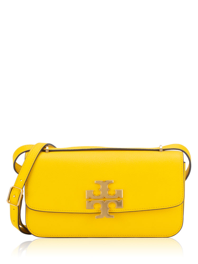 Eleanor Leather Small Shoulder Bag Lemoncello