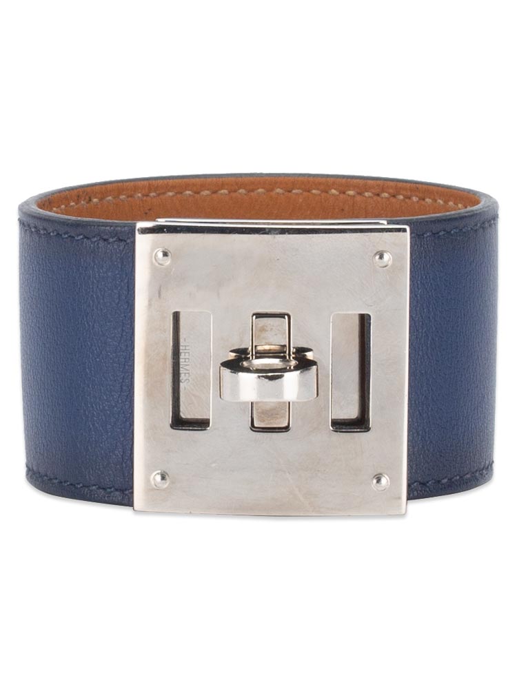 Swift Kelly Dog Palladium Bracelet Bleu Brighton