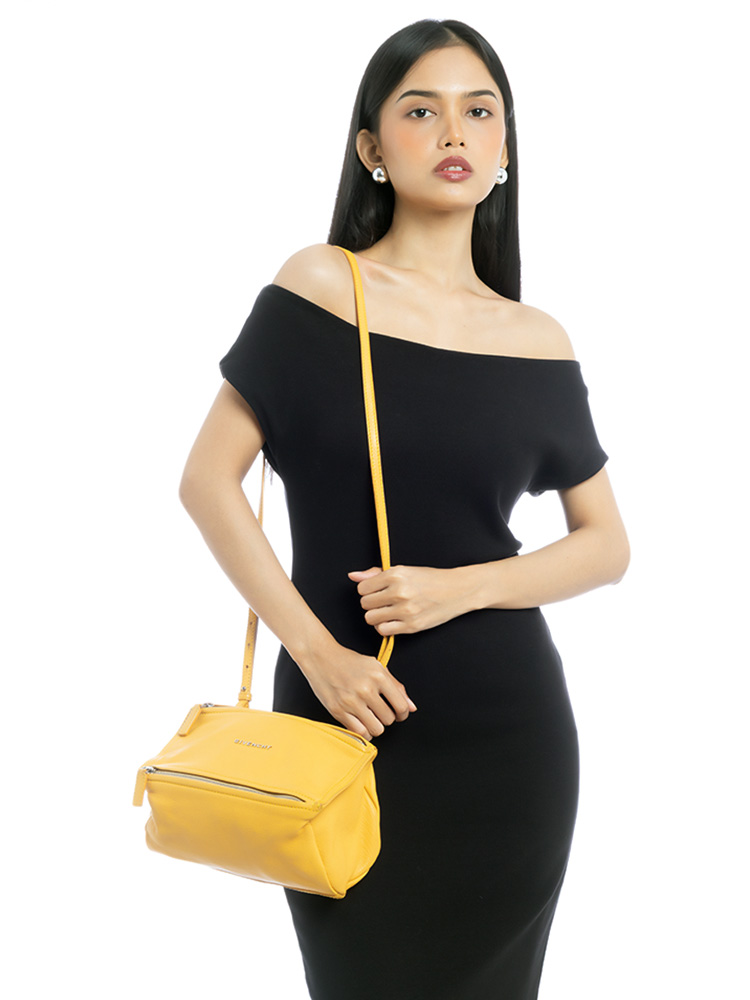 Sugar Goatskin Mini Pandora Yellow