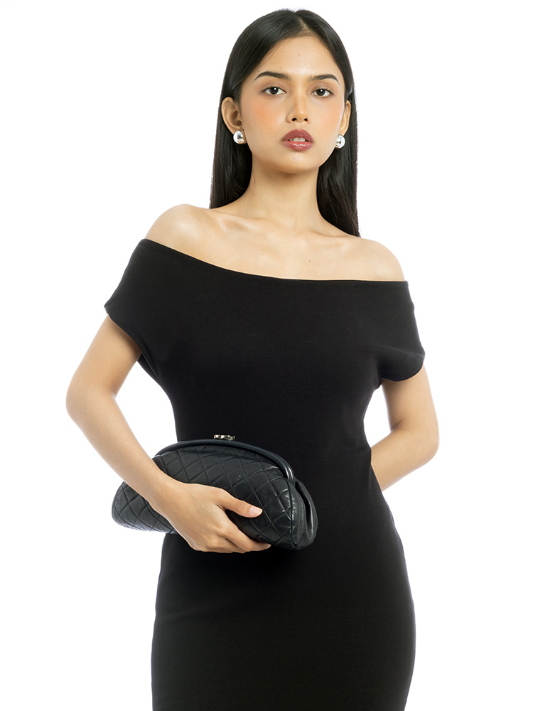 Lambskin Timeless Clutch Black
