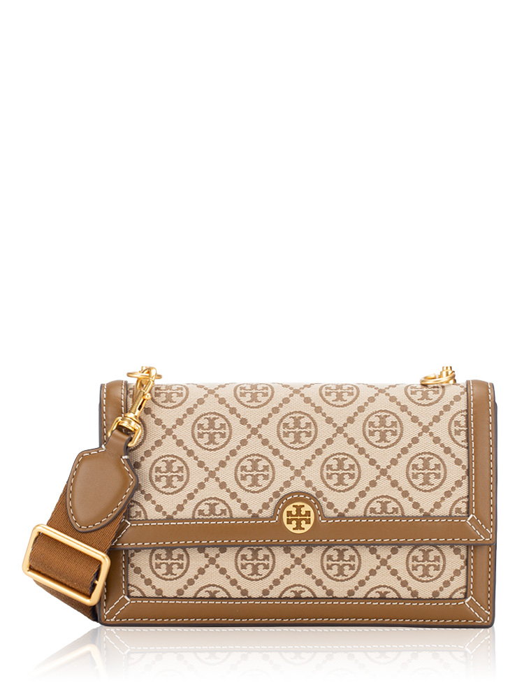 T Monogram Mini Shoulder Bag Hazelnut