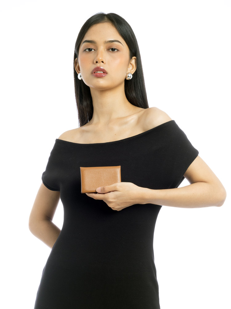 Epsom Calvi Card Case Gold
