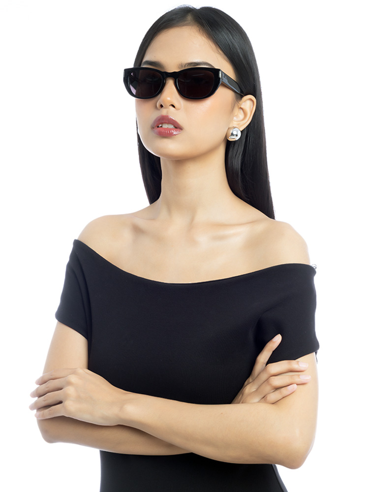 SL601 Rectangular Sunglasses Black