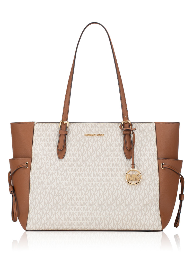 Signature Gilly Drawstring Large Tote Vanilla