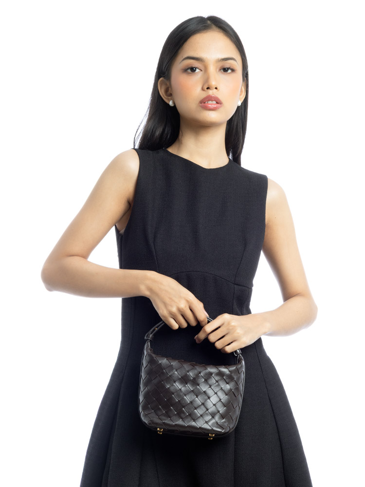 Calfskin Nappa Intrecciato Candy Wallace Fondant