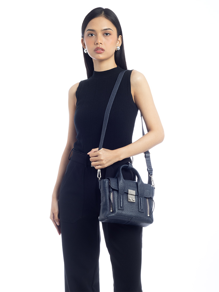 Textured Calfskin Mini Pashli Ink