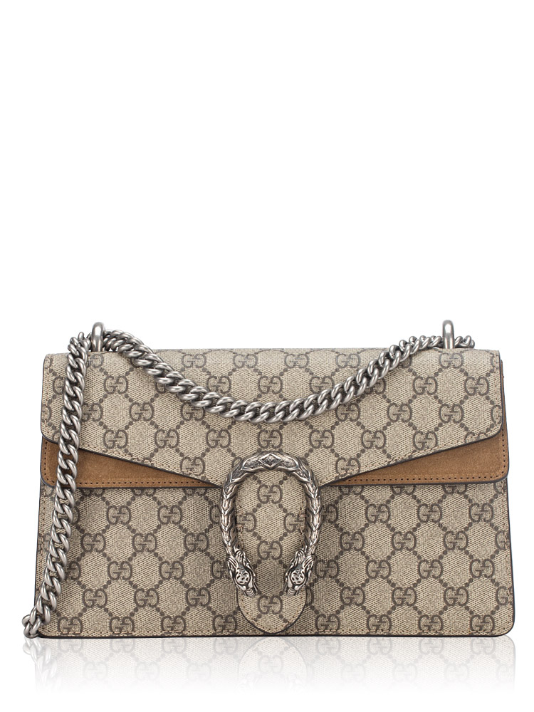 GG Supreme Dionysus Small Shoulder Bag Taupe
