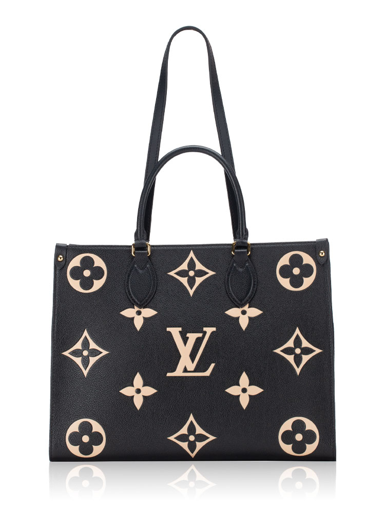 Monogram Empreinte Bicolor Onthego MM Noir Creme