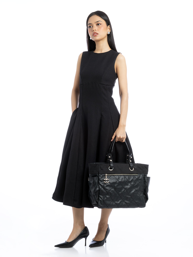 Paris Biarritz Grand Shopping Tote Black