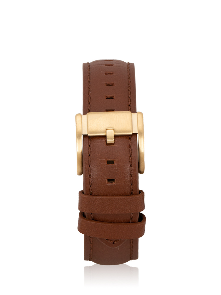 Men BQ2892 Rhett Multifunction Leather Watch Brown
