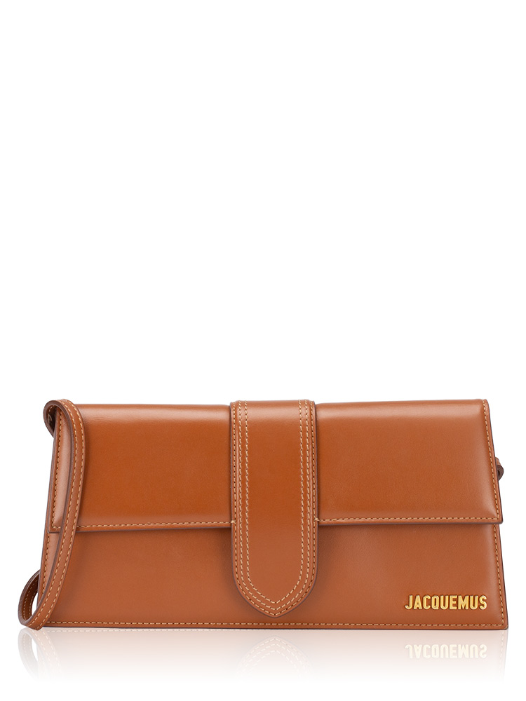 Calfskin Le Bambino Long Shoulder Bag Light Brown