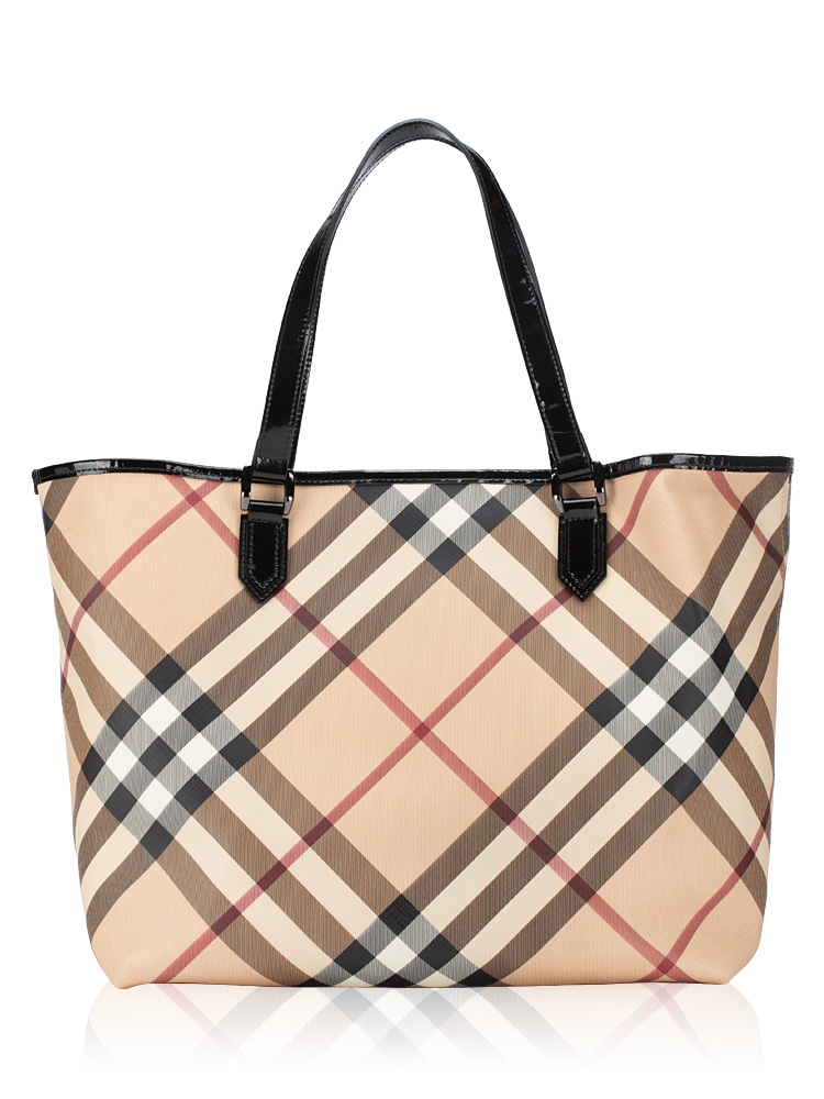 Nova Check Large Nickie Tote Black