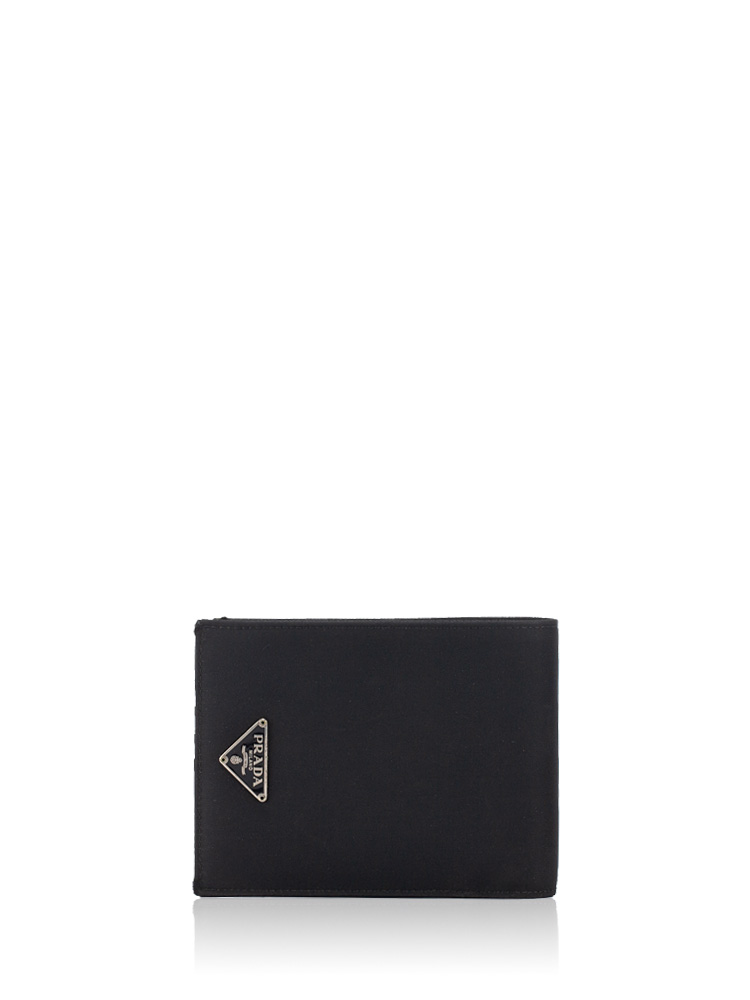 Vintage M114 Tessuto Bi-Fold Wallet Nero