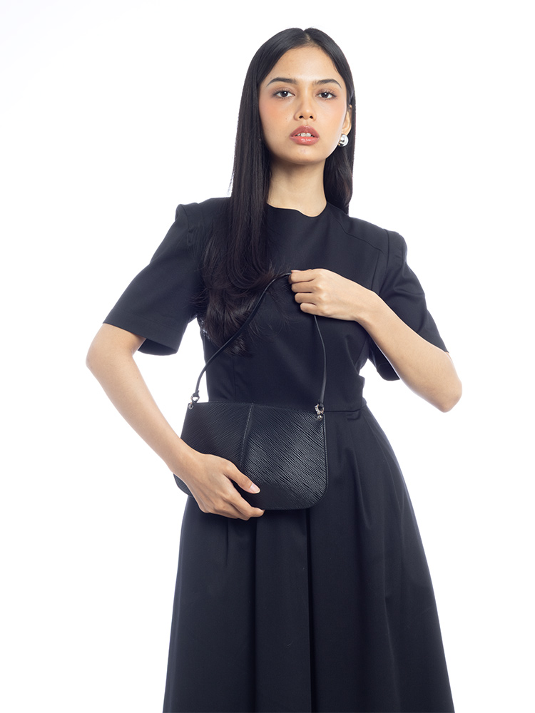 Epi Demi Lune Pochette Noir