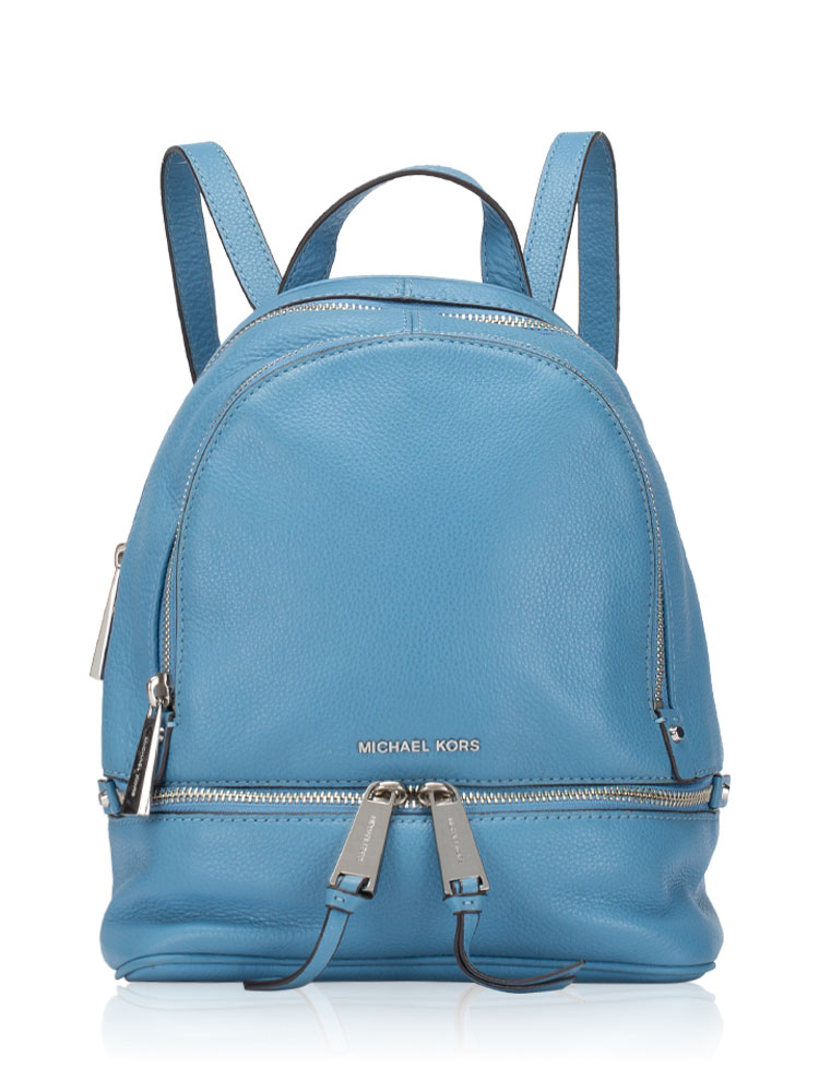 Rhea Leather XS Backpack Sky
