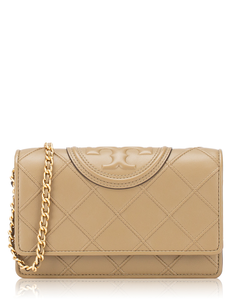 Fleming Soft Chain Wallet Crossbody Pebblestone