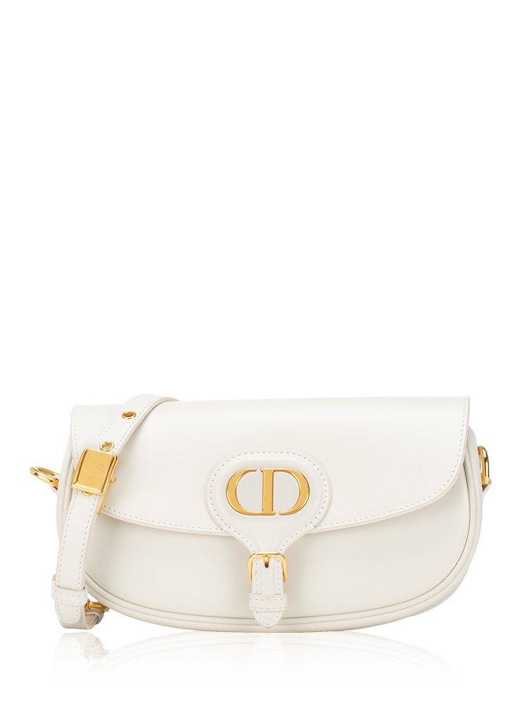 Box Calfskin East West Bobby Shoulder Bag Latte