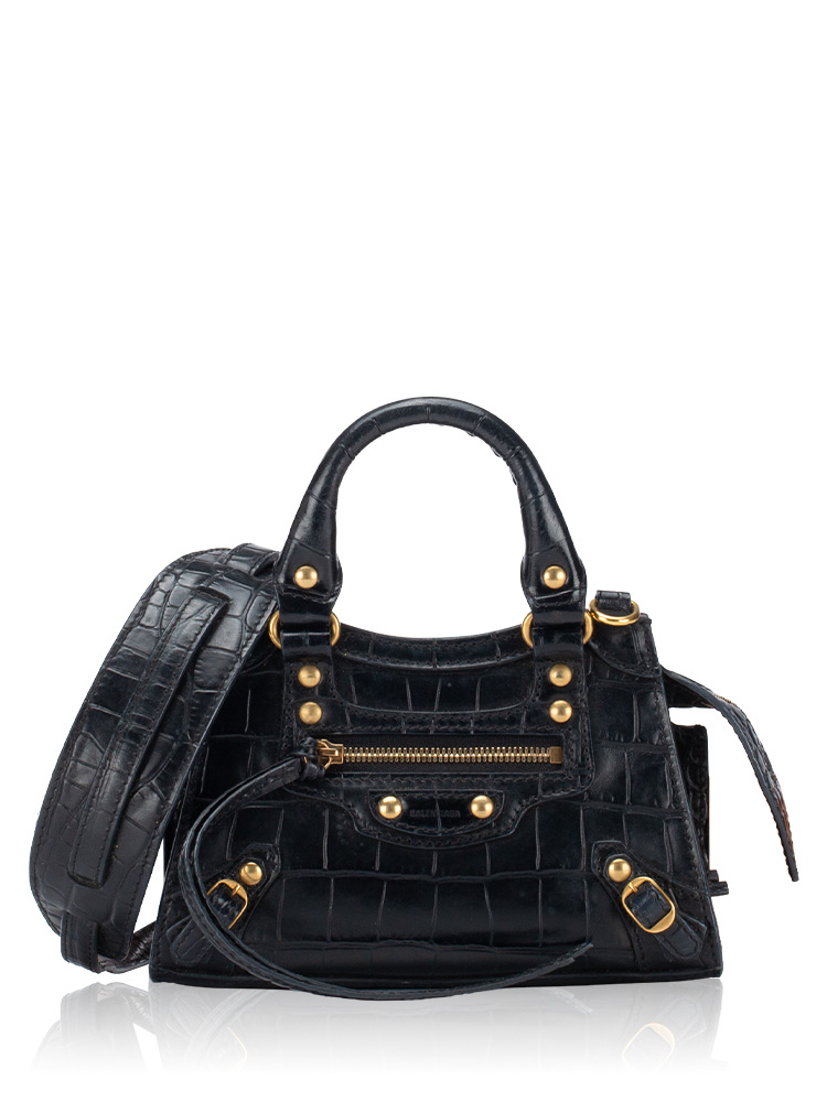 Croco Effect Classic Gold Neo Nano City Black