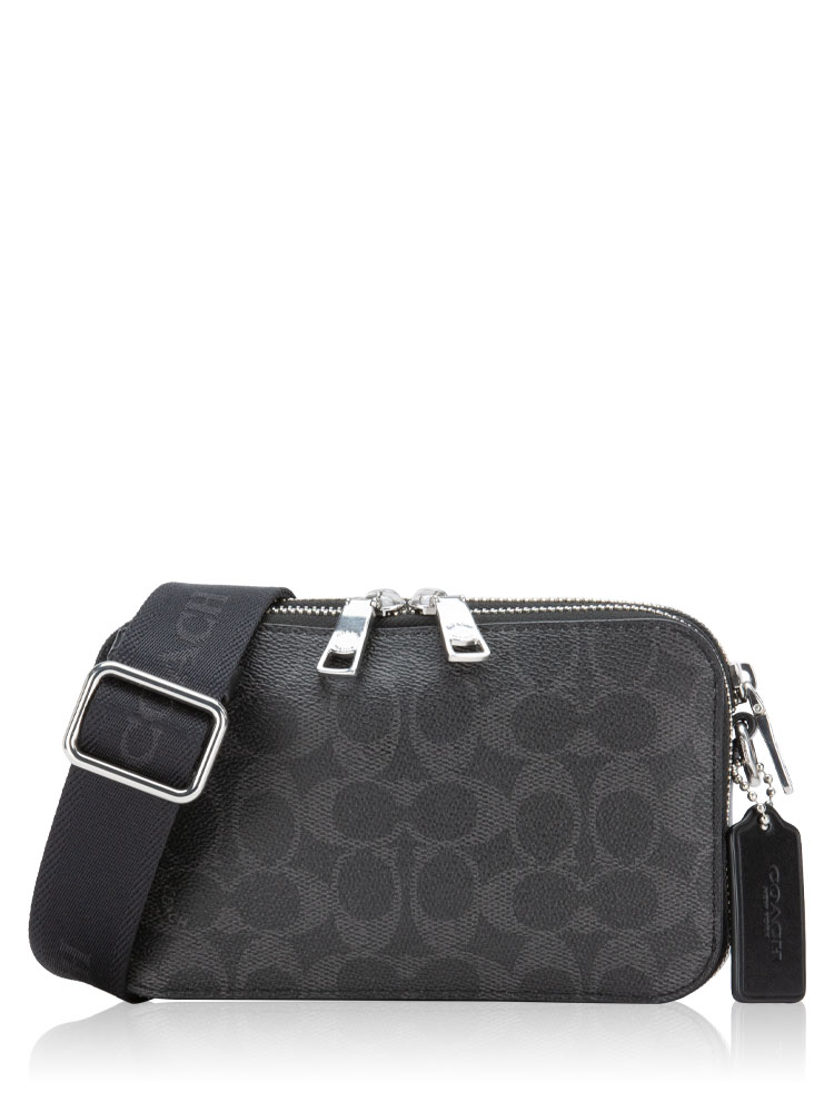 Men Signature Clinton Crossbody Black