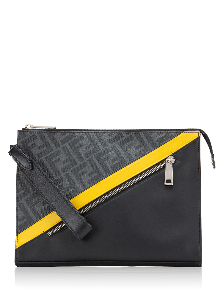 Vitello Liberty FF 1974 Diagonal Pouch Black Yellow