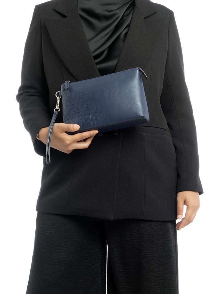 Vitello Grace FF Gradient Medium Pouch Blueberry